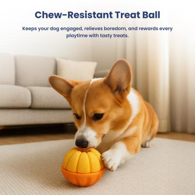 Show full view: PawsPik 2-in-1 Rolling Treat Dispenser & Frozen Lick Enrichment Dog Toy, Orange, Small slide 9 of 12