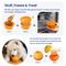 Show in main carousel: PawsPik 2-in-1 Rolling Treat Dispenser & Frozen Lick Enrichment Dog Toy, Orange, Small slide 2 of 12