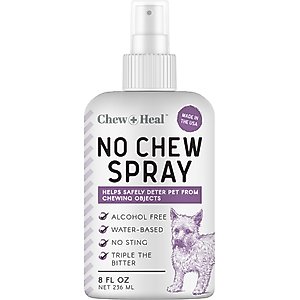 Chew + Heal No Chew Dog & Cat Spray, 8-fl oz bottle
