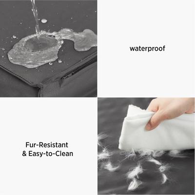 Show full view: Lesure Indoor & Outdoor Waterproof Orthopedic Dog Bed with Removable Cover, Grey, X-Large slide 2 of 8