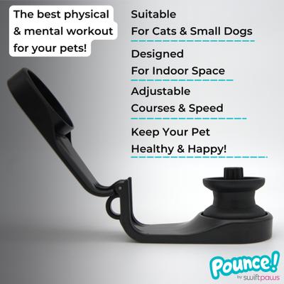Show full view: SwiftPaws Pounce! Complete Kit Cat Toy, Black slide 6 of 9