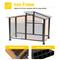 Show in main carousel: Aivituvin-AIR7021-IN-HP Heated Insulated Metal Frame Wooden Dog House slide 5 of 9