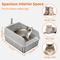 Show in main carousel: Wisfor High Sided Spill Proof Stainless Steel Cat Litter Box Pan with Spoon, Large: 13-in slide 5 of 9