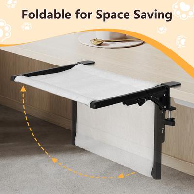 Show full view: SMONTER Clamp-On Foldable Cat Bed, Grey slide 5 of 10