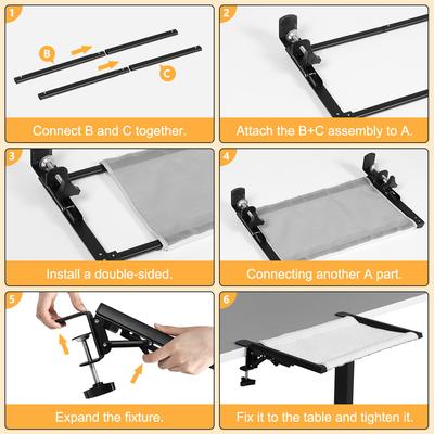 Show full view: SMONTER Clamp-On Foldable Cat Bed, Grey slide 8 of 10