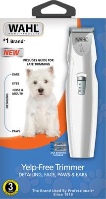 Show full view: Wahl Yelp-Free Trimmer Dog Clipper, White/Silver slide 4 of 11