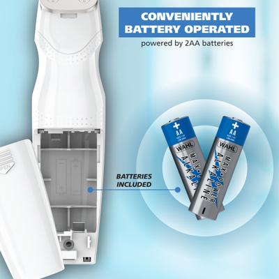 Show full view: Wahl Yelp-Free Trimmer Dog Clipper, White/Silver slide 5 of 11