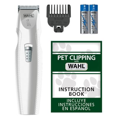 Show full view: Wahl Yelp-Free Trimmer Dog Clipper, White/Silver slide 3 of 11