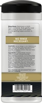 Show full view: Wahl Refresh Large Coconut Lime Verbena Dog Cleaning Wipes, White/Black/Gold slide 4 of 5