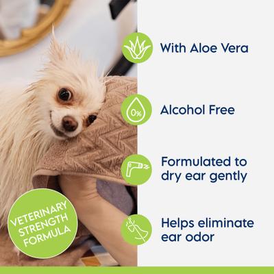 Show full view: Swederma ADVANCED+ Cucumber Melon Scent Dog & Cat Ear Cleaning, White, 8-fl oz bottle slide 5 of 7