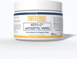 Swederma Keto-C Ketoconazole Antiseptic Dog & Cat Wipes, White, 50 count slide 1 of 6