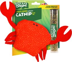 Kitty Ka-Zoom Zoomie Crab Refillable Catnip Cat Toy with Catnip