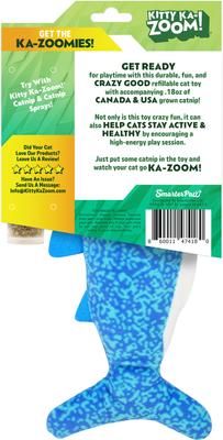Show full view: Kitty Ka-Zoom Zoomie Shark Refillable Catnip Cat Toy with Catnip slide 5 of 5