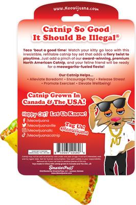 Show full view: Meowijuana Get Spicy Taco Margarita Catnip Cat Toy, 2 count slide 4 of 4