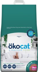 Okocat Multi-Cat Premium Clumping Wood Unscented Cat Litter, 18.8-lb bag