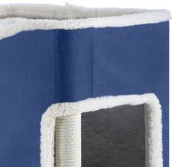 Wooflex Cat Cube 2-Level Indoor Cat Condo, Blue slide 2 of 8