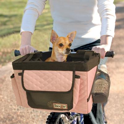 Show full view: Snoozer Pet Products Sporty Front Facing Dog Bike Basket, Pink, Small slide 2 of 3