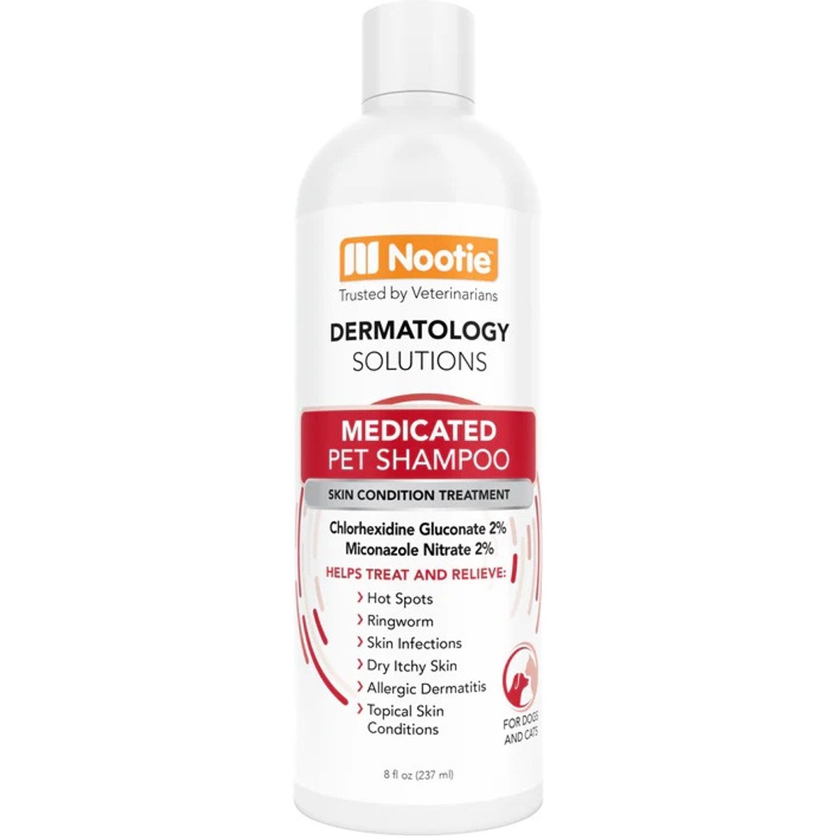 Nootie Medicated Antimicrobial Dog Shampoo, 8-fl oz bottle