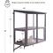 Show in main carousel: beeNbkks Double Deck Outdoor Cat Perch with Acrylic Screens, Grey slide 7 of 9
