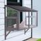 Show in main carousel: beeNbkks Cat Catio Window Perch with Acrylic Screens, Grey slide 1 of 8