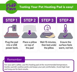 Fido Fave Dog & Cat Bed Warmer Insert, Gray slide 2 of 7