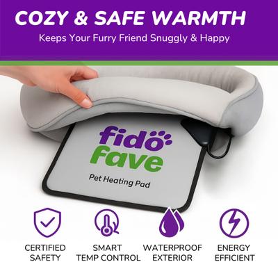 Show full view: Fido Fave Dog & Cat Bed Warmer Insert, Gray slide 3 of 9