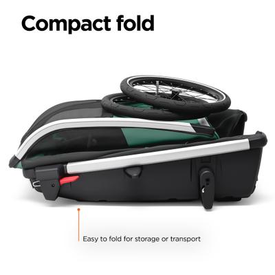 Show full view: Thule Bexey Dog Bike Trailer, Hazy Green, Large slide 4 of 9