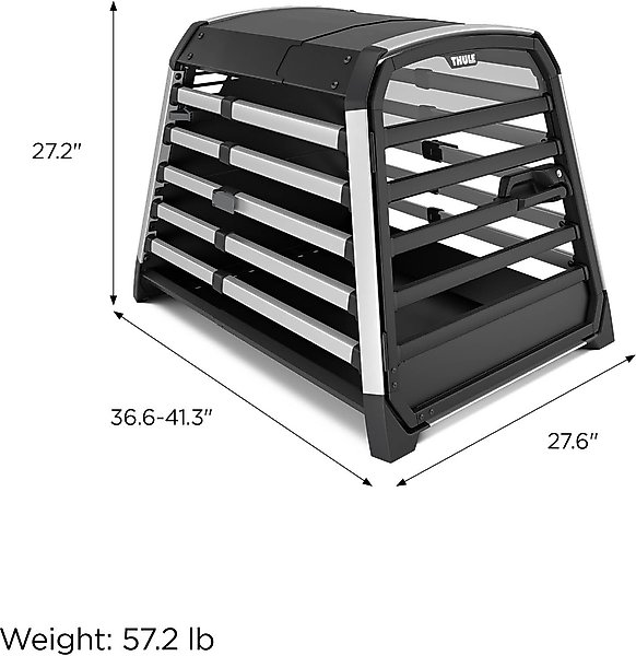 Show full view: Thule Allax Dog Crate, Black/Silver, Large slide 6 of 10