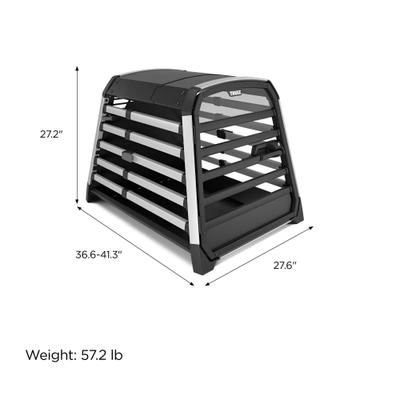 Show full view: Thule Allax Dog Crate, Black/Silver, Large slide 6 of 10