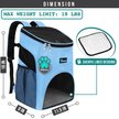 Show in main carousel: PetAmi Premium Backpack Dog & Cat Carrier, Light Blue slide 2 of 9