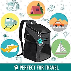 PetAmi Premium Backpack Dog & Cat Carrier, Heather Charcoal slide 2 of 8