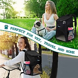 PetAmi Premium Backpack Dog & Cat Carrier, Black slide 2 of 8