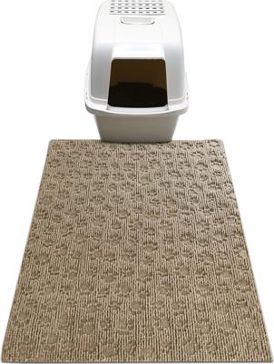 Show full view: Drymate Premium Debossed Paw Cat Litter Trapping Mat, Taupe, X-Large, 28-in x 34-in slide 7 of 10