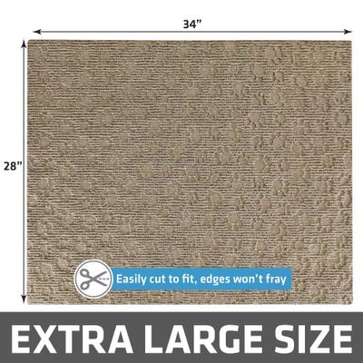 Show full view: Drymate Premium Debossed Paw Cat Litter Trapping Mat, Taupe, X-Large, 28-in x 34-in slide 5 of 10