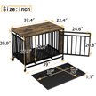 Show in main carousel: Cesicia Single Door Furniture Style Dog Crate with Tray, Vintage Wooden, 39 inch slide 5 of 5