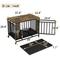 Show in main carousel: Cesicia Single Door Furniture Style Dog Crate with Tray, Vintage Wooden, 39 inch slide 5 of 5