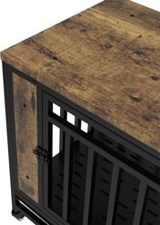 Cesicia Single Door Furniture Style Dog Crate with Tray, Vintage Wooden, 32.5 inch slide 2 of 6