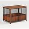 Show in main carousel: Cesicia Fluted Wood Double Door Design Furniture Style Dog Crate, Walnut, 43 inch slide 1 of 6