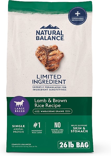 Natural Balance L.I.D. Limited Ingredient Diets Lamb & Brown Rice Formula Large Breed Dry Dog Food