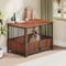 Show in main carousel: Cesicia Fluted Wood Double Door Design Furniture Style Dog Crate, Walnut, 43 inch slide 4 of 6
