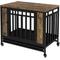 Show in main carousel: Cesicia Single Door Furniture Style Dog Crate with Tray, Vintage Wooden, 32.5 inch slide 1 of 7