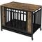 Show in main carousel: Cesicia Single Door Furniture Style Dog Crate with Tray, Vintage Wooden, 39 inch slide 1 of 5