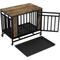 Show in main carousel: Cesicia Single Door Furniture Style Dog Crate with Tray, Vintage Wooden, 32.5 inch slide 3 of 7