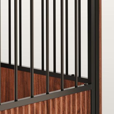 Show full view: Cesicia Fluted Wood Double Door Design Furniture Style Dog Crate, Walnut, 31.5 inch slide 5 of 6