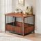 Show in main carousel: Cesicia Fluted Wood Double Door Design Furniture Style Dog Crate, Walnut, 43 inch slide 5 of 6