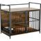 Show in main carousel: Cesicia Single Door Furniture Style Dog Crate with Cushion & Bowls, Black, 41 inch slide 1 of 7