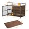 Show in main carousel: Cesicia Single Door Furniture Style Dog Crate with Cushion & Bowls, Black, 41 inch slide 7 of 7