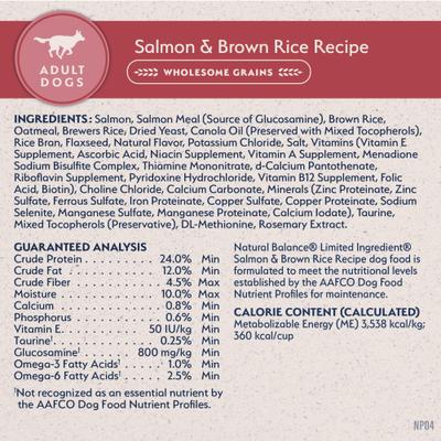 Natural Balance Limited Ingredient Salmon & Brown Rice Recipe Dry Dog Food