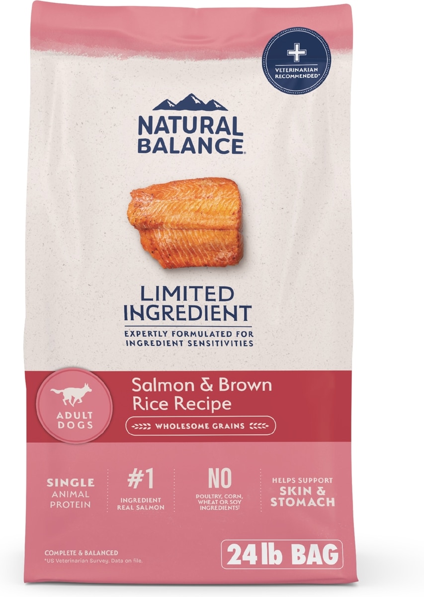 NATURAL BALANCE Limited Ingredient Salmon Brown Rice Recipe Dry