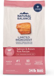 Natural Balance Limited Ingredient Salmon & Brown Rice Recipe Dry Dog Food, 24-lb bag